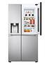  image of lg-instaview-thinq-gsxv90bsae-wifi-connected-american-style-fridge-freezer-stainless-steel-e-rated