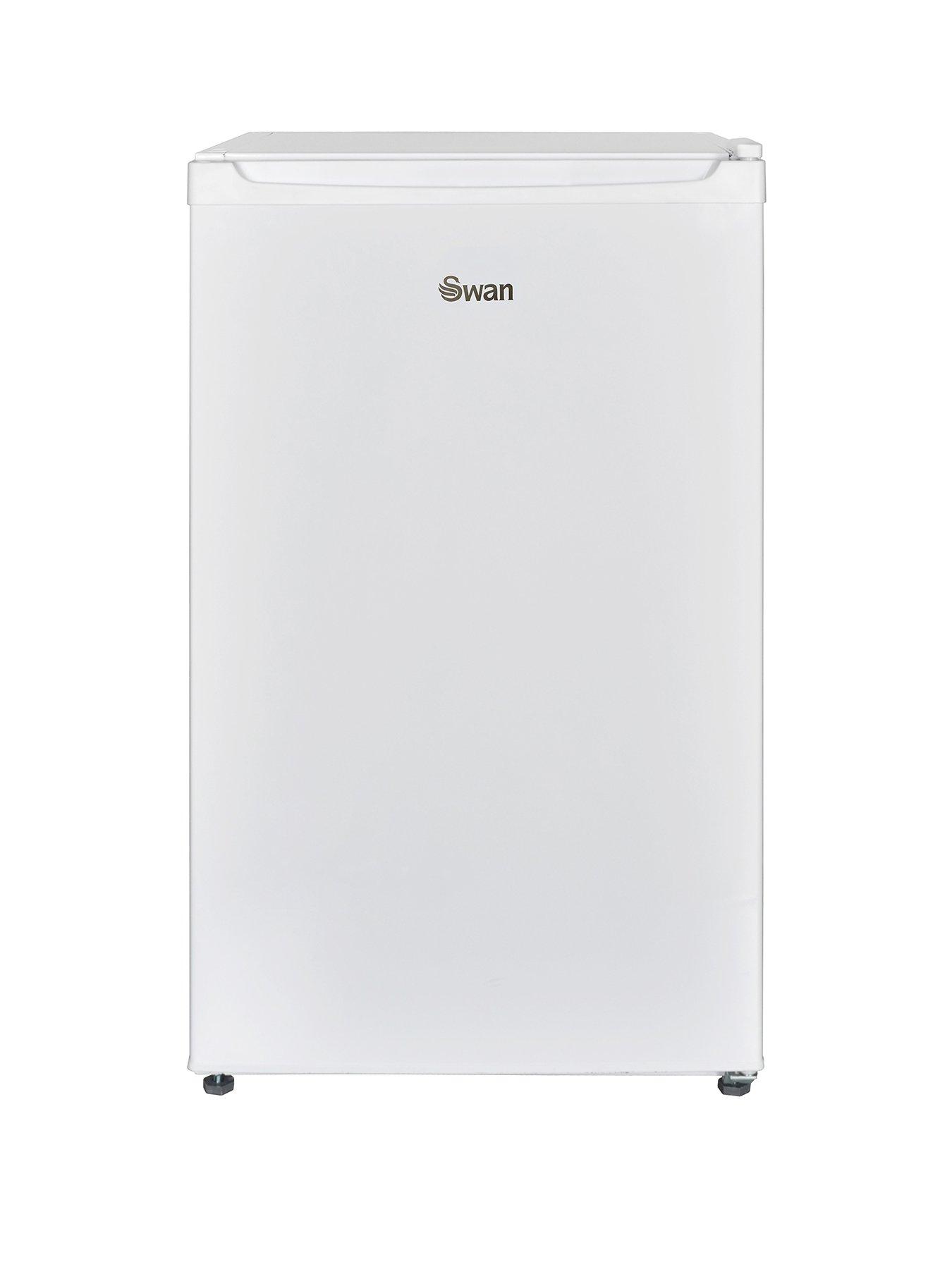 Product photograph of Swan Sr15820w 48cm Wide Freestanding Under-counter Fridge - White from very.co.uk