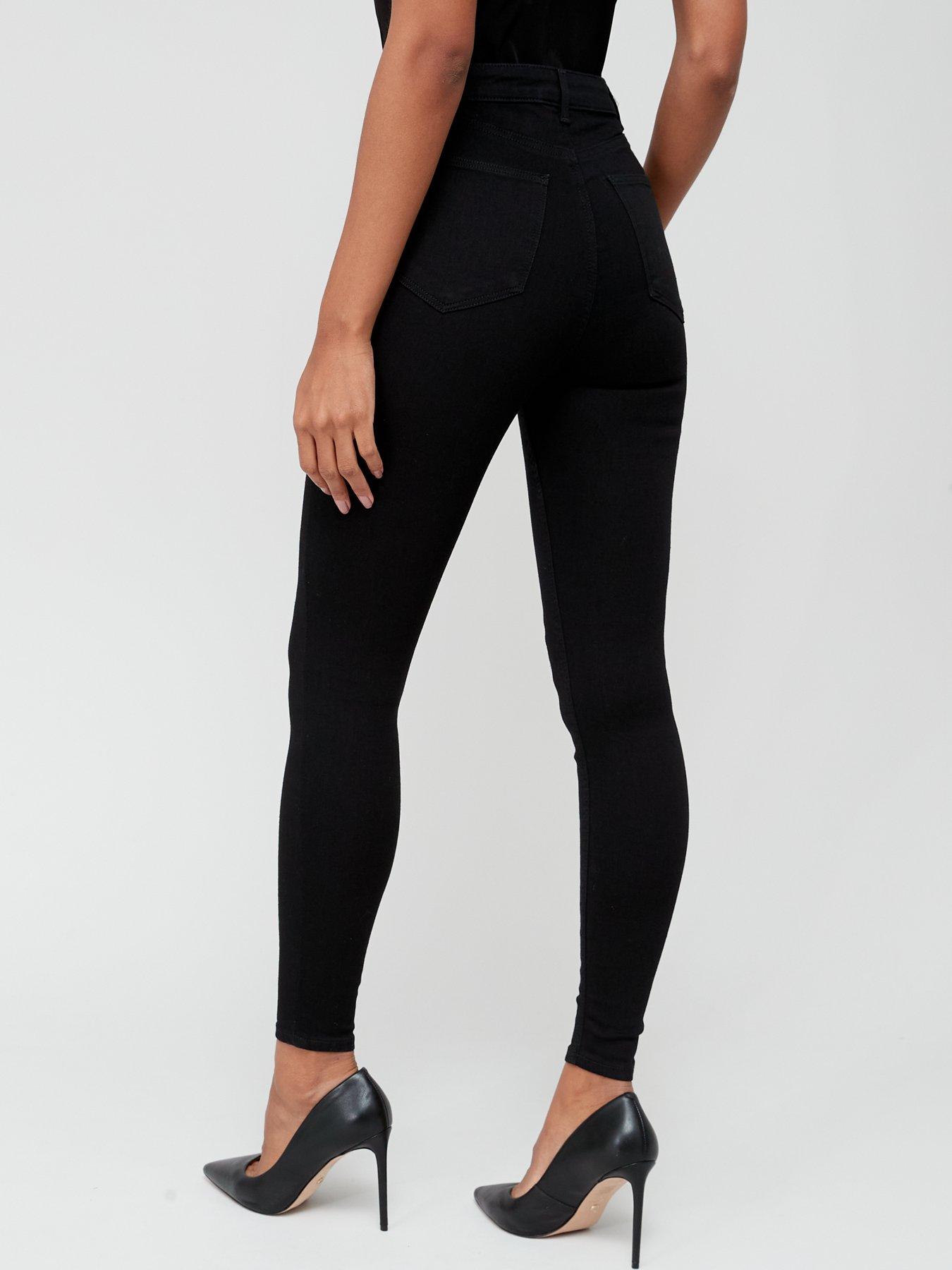 High rise deals black skinny jeans