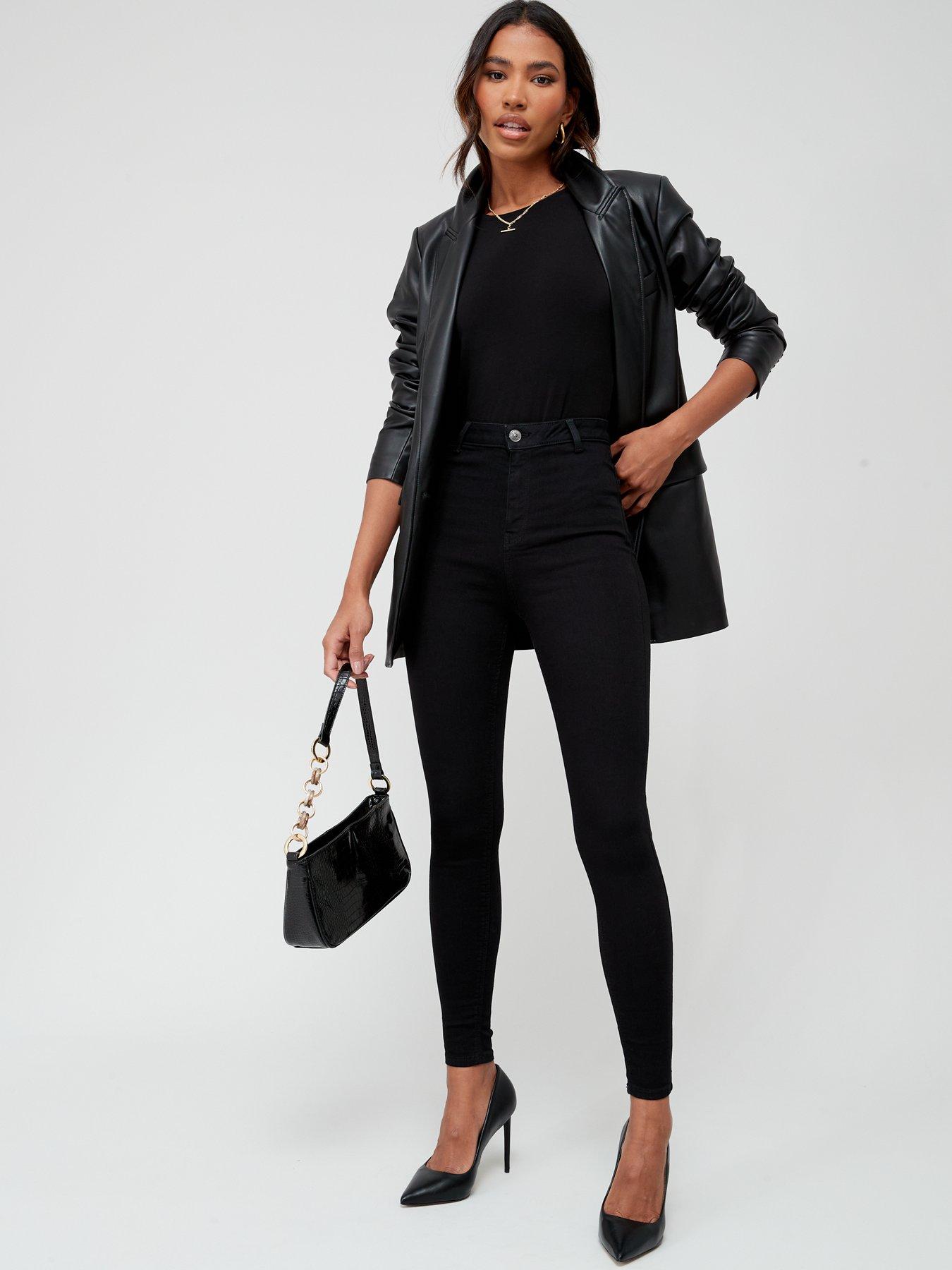 Image 3 of 6 of Everyday Addison Super High Waisted Super Skinny Jean - Black