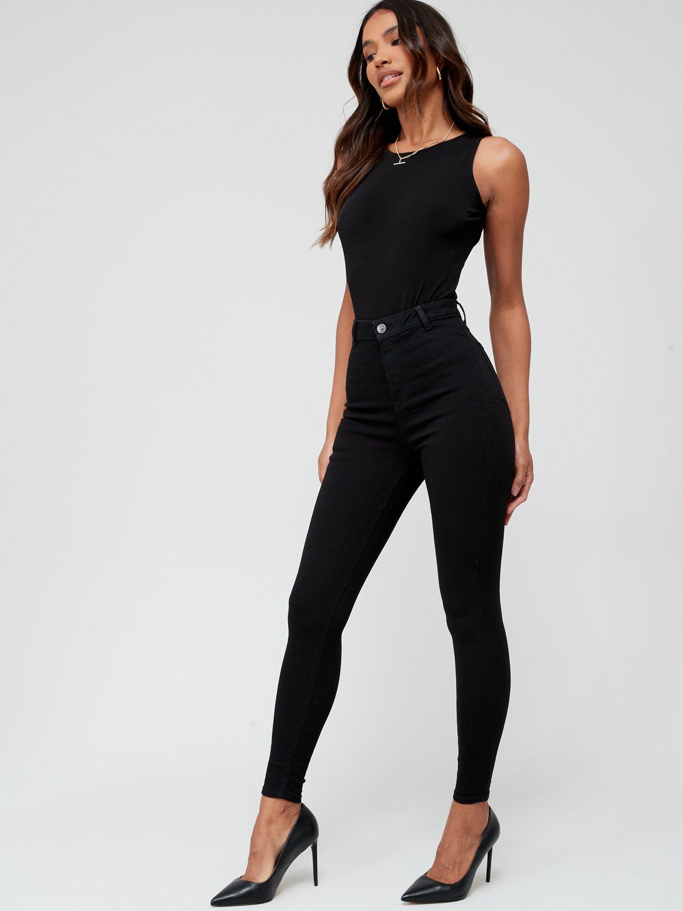Image 5 of 6 of Everyday Addison Super High Waisted Super Skinny Jean - Black