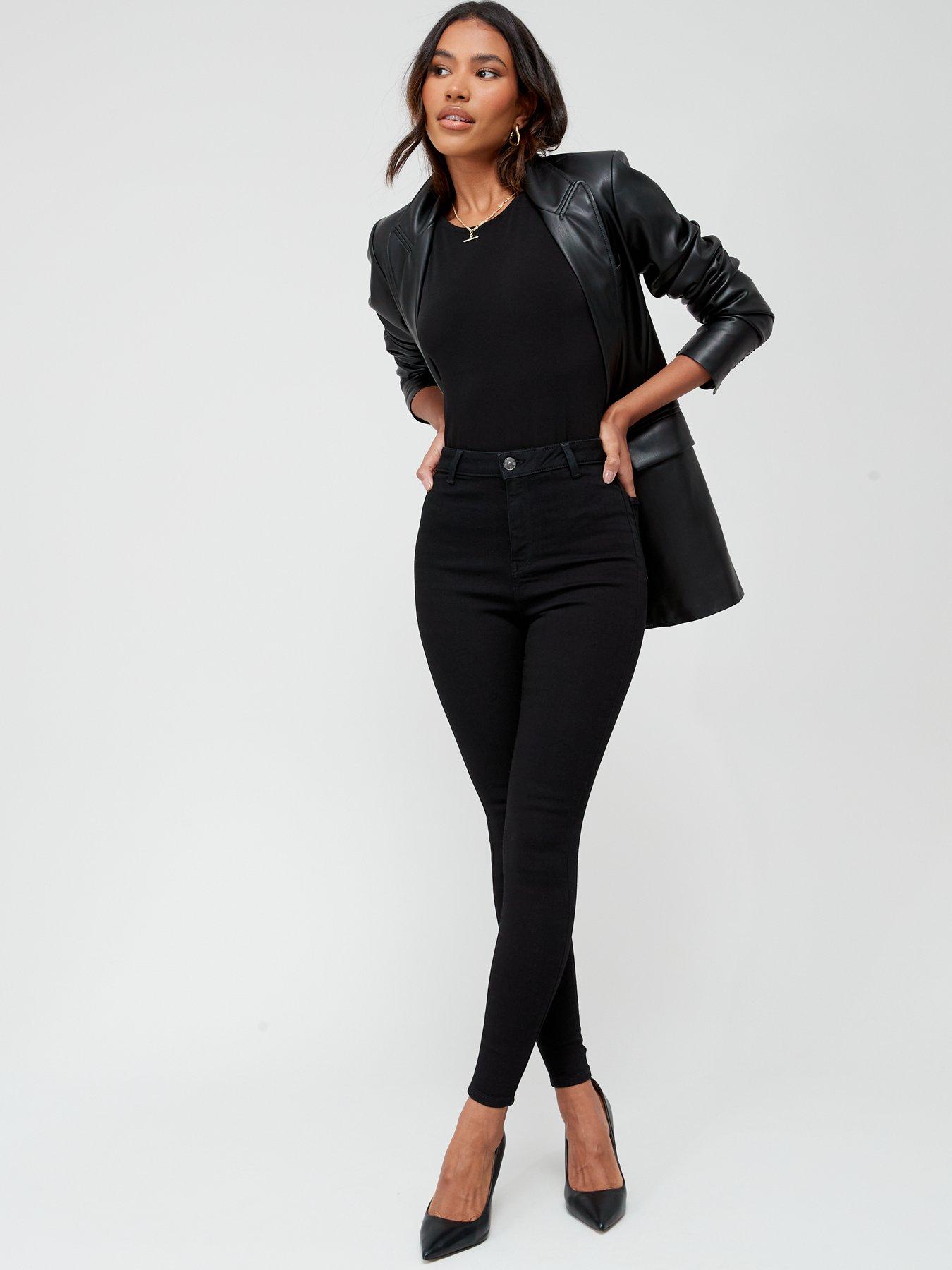 Image 6 of 6 of Everyday Addison Super High Waisted Super Skinny Jean - Black