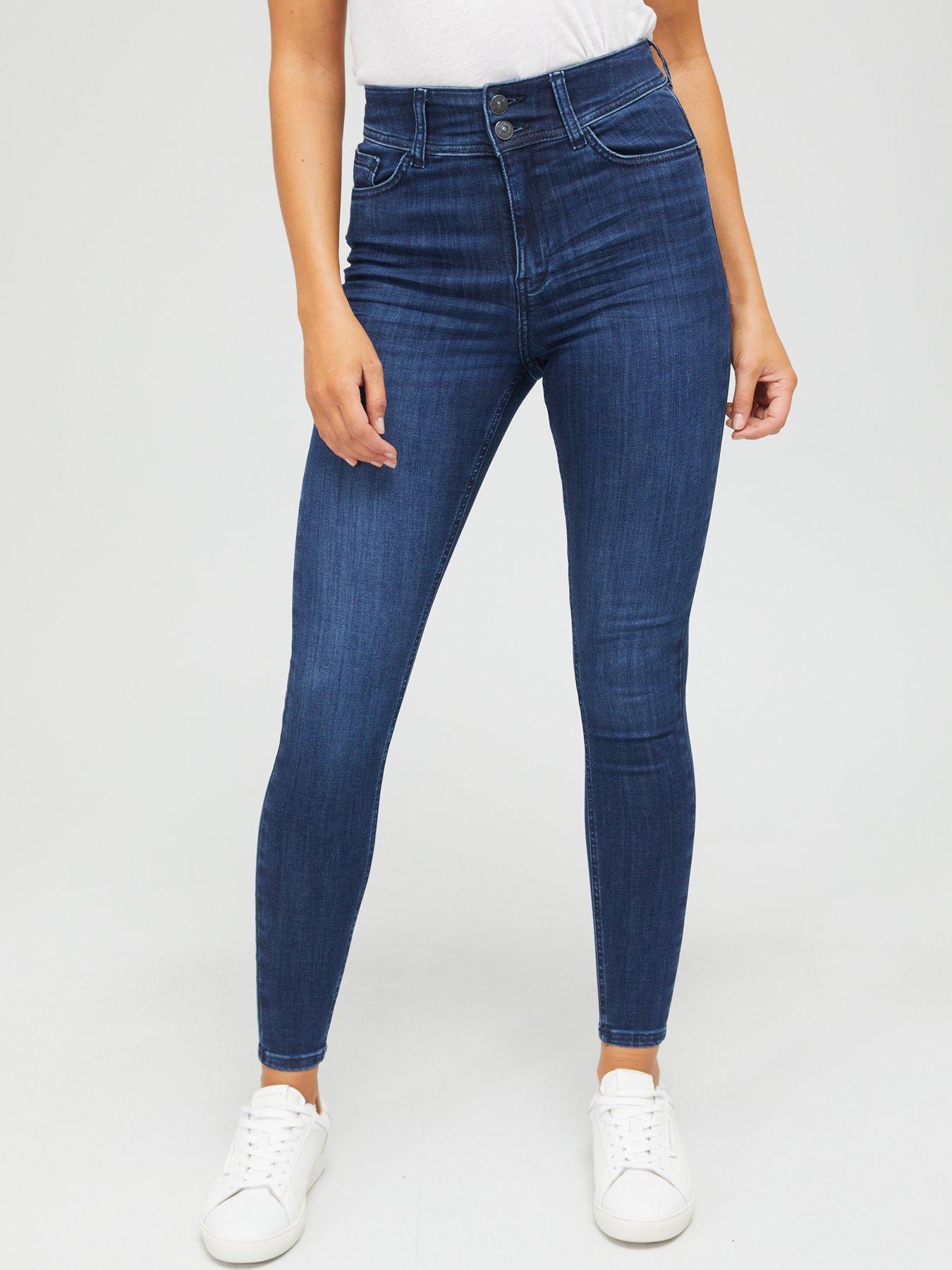 Blue spice high store waist skinny jeans