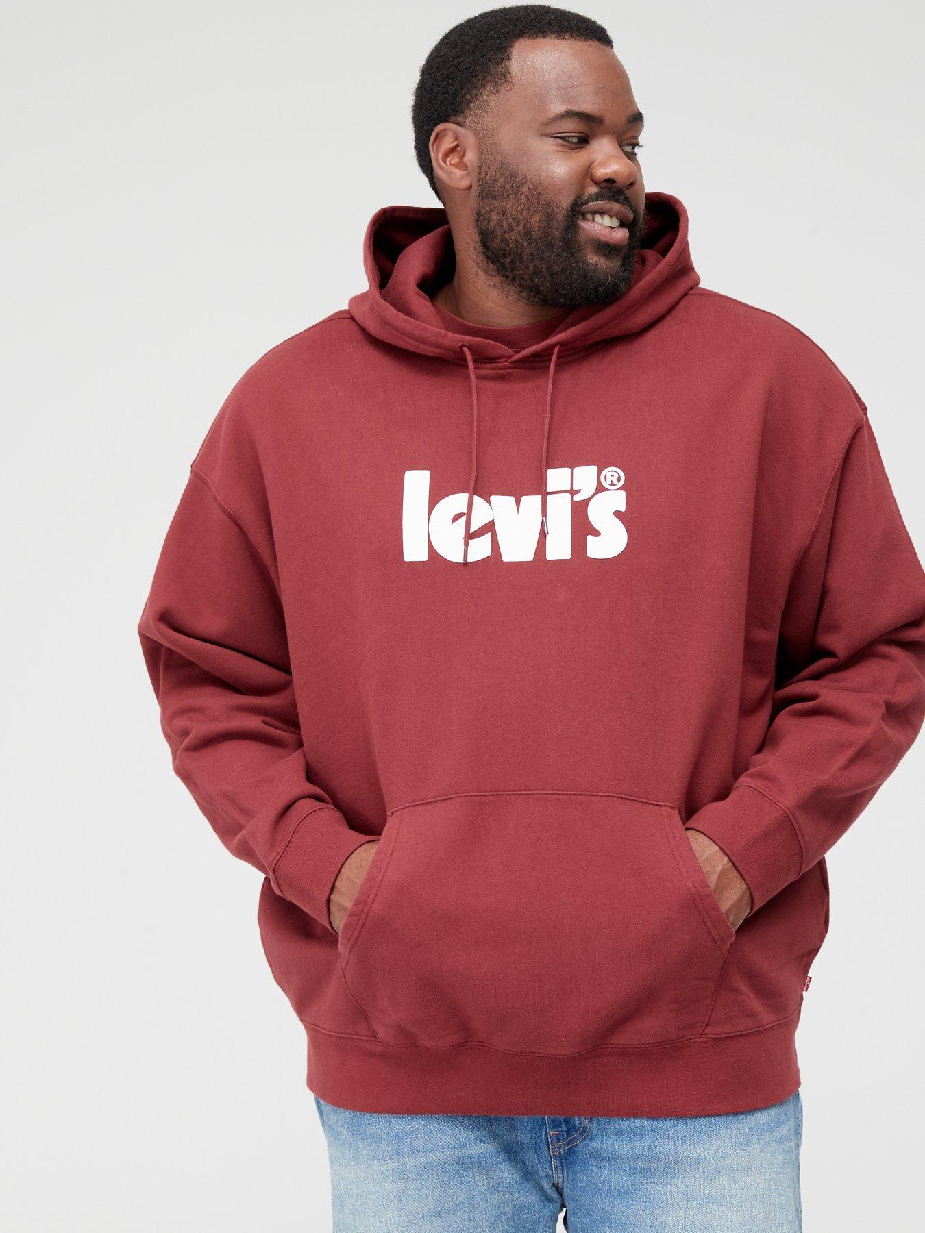 Levi's Big & Tall Relaxed Fit Overhead Hoodie - Port 