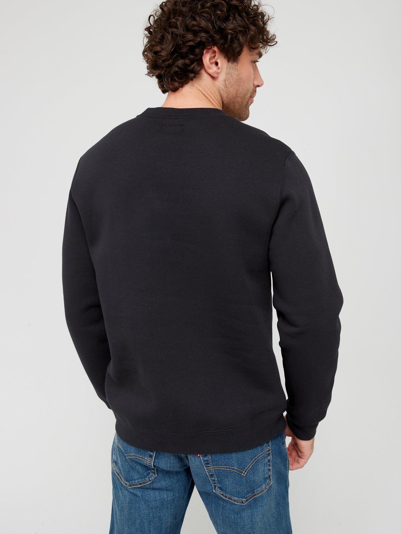 Image 2 of 4 of Converse Gender Free Star Chevron Crew Sweatshirt - Black