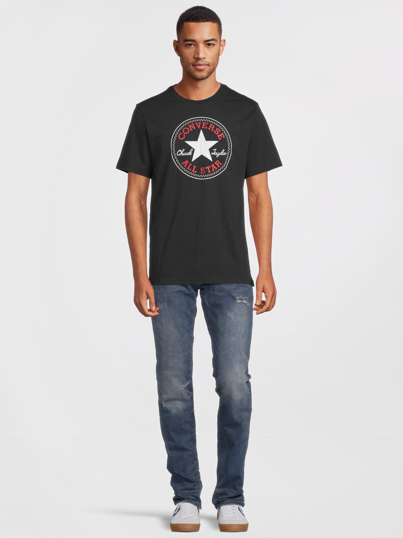 Converse t shirt black clearance