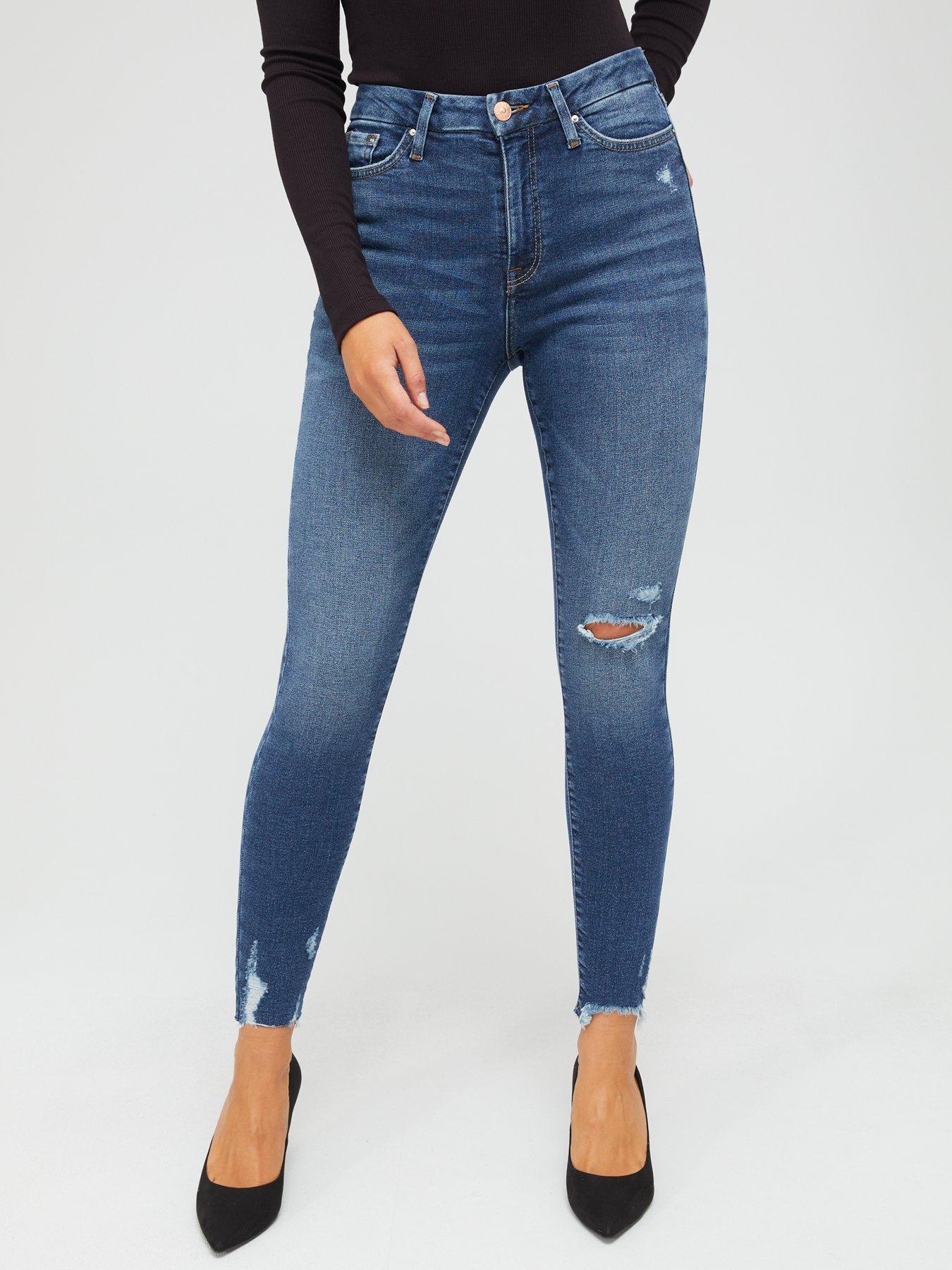 Mango Jeggings & Skinny & Slim discount 92% WOMEN FASHION Jeans Ripped Blue 40                  EU 