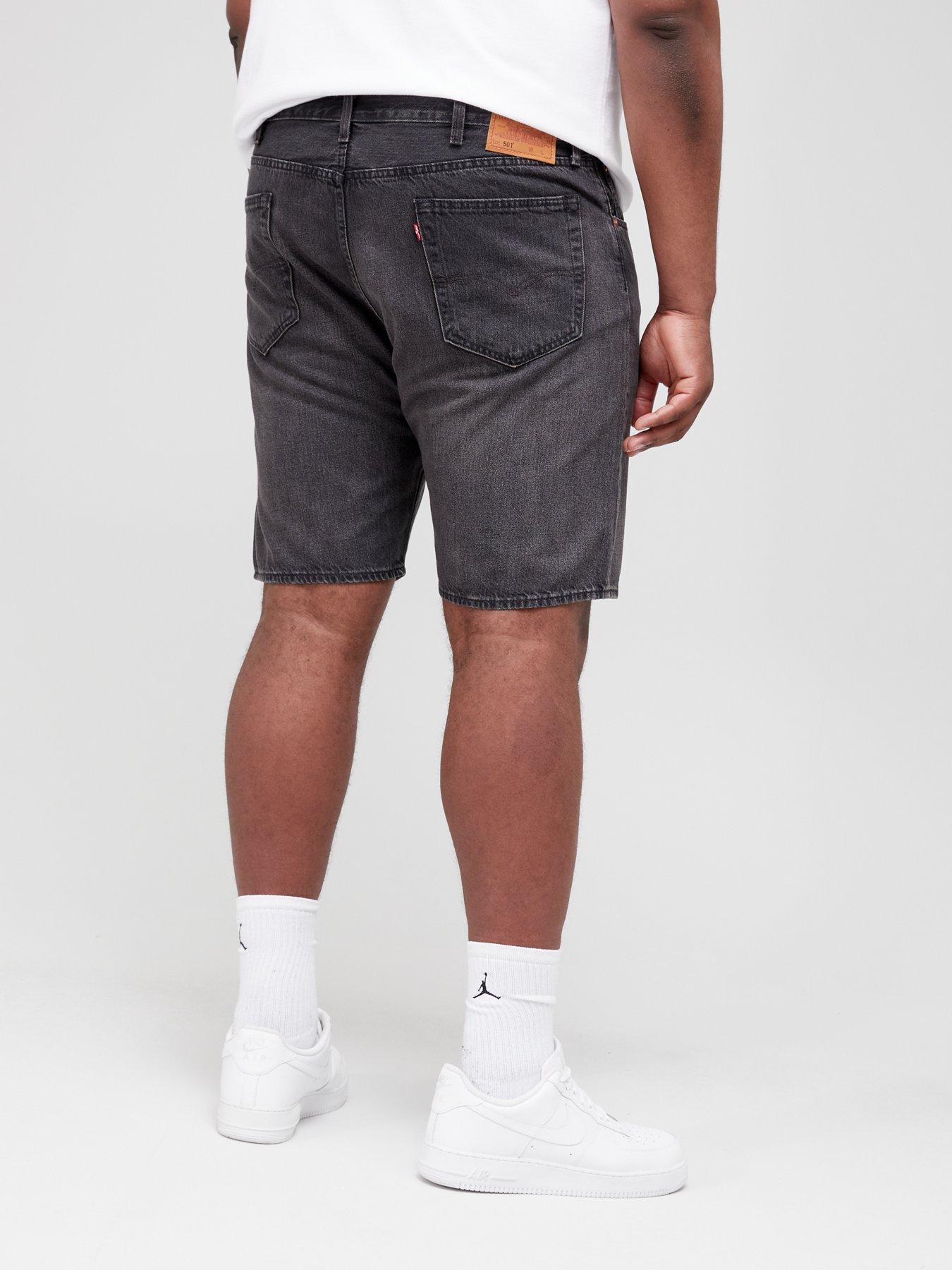 Levi's Big & Tall 501 Original Straight Fit Denim Shorts - Black Wash |  
