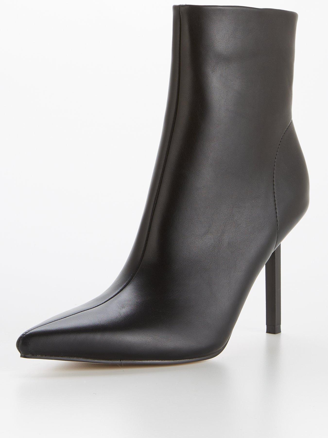 Raid Tamyra Stiletto Heel Pointed Toe Ankle Boot - Black | very.co.uk