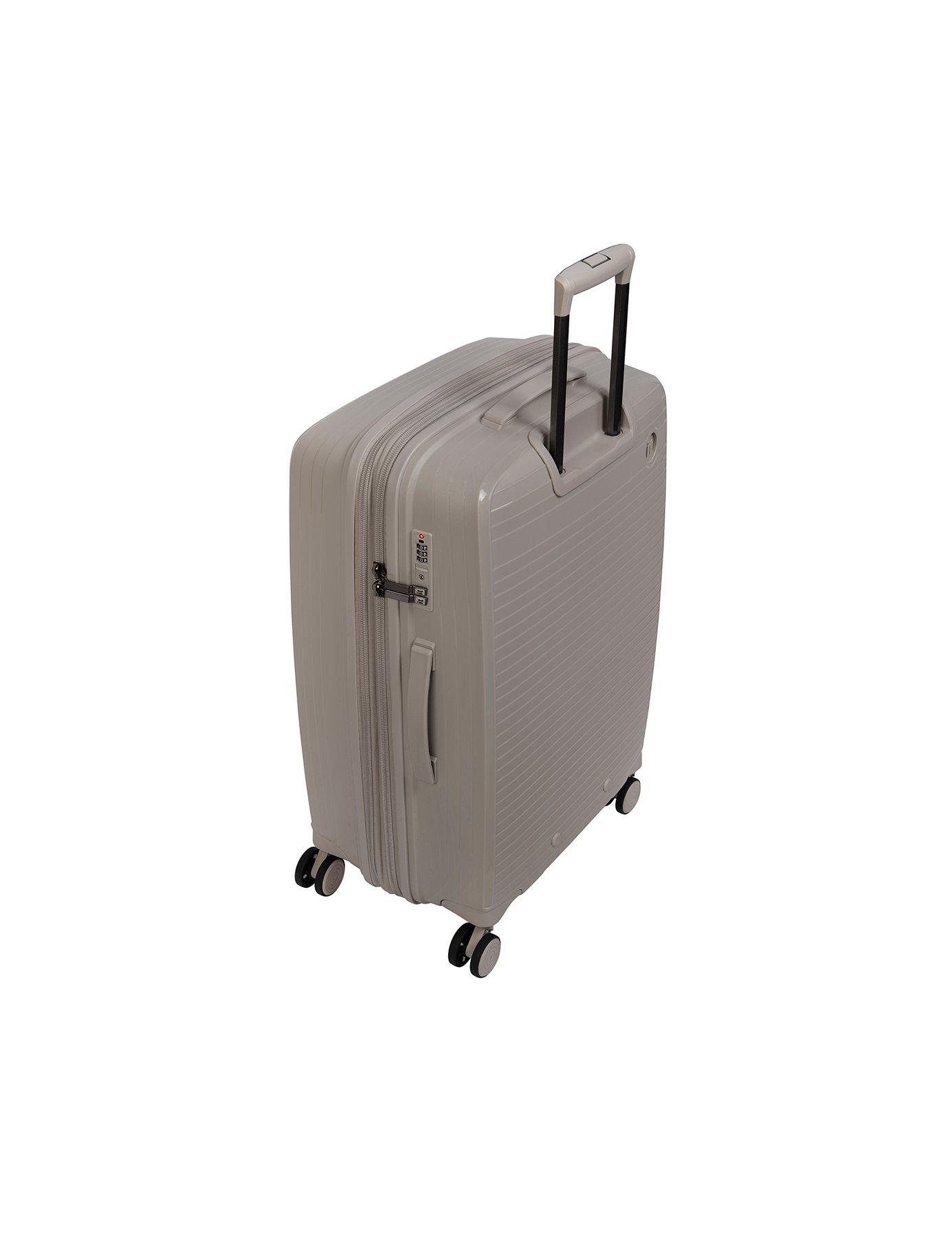 it Luggage Spontaneous Feather Grey Large Expandable Hardshell 8 Wheel