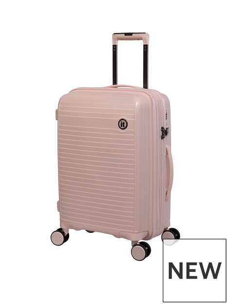 it-luggage-spontaneous-soft-pink-cabin-expandable-hardshell-8-wheel-suitcase
