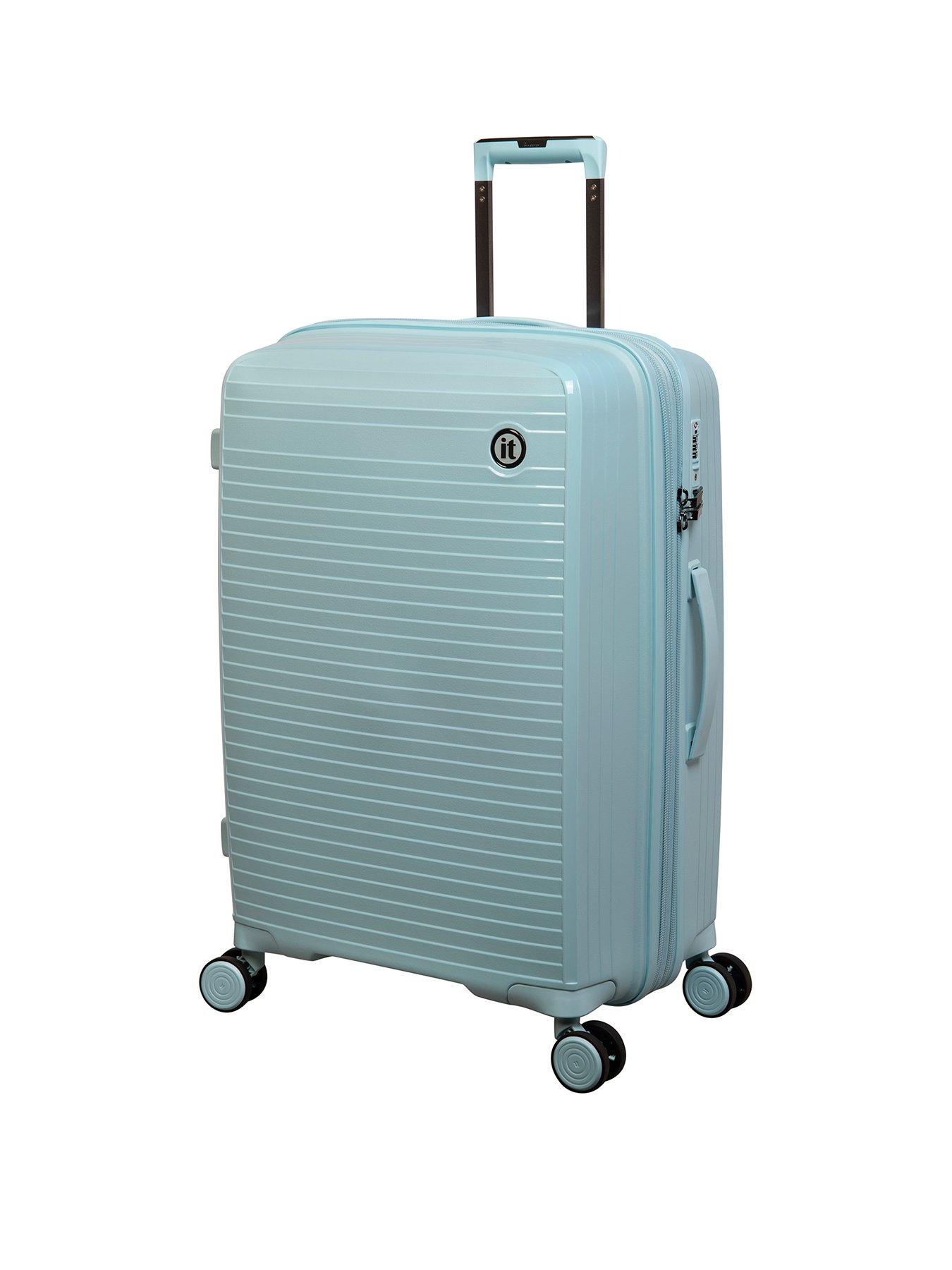 it Luggage Spontaneous Blue Glow Medium Expandable Hardshell 8 Wheel ...
