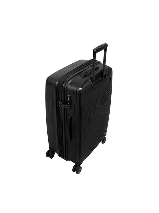stillFront image of it-luggage-spontaneous-black-medium-expandable-hardshell-8-wheel-suitcase