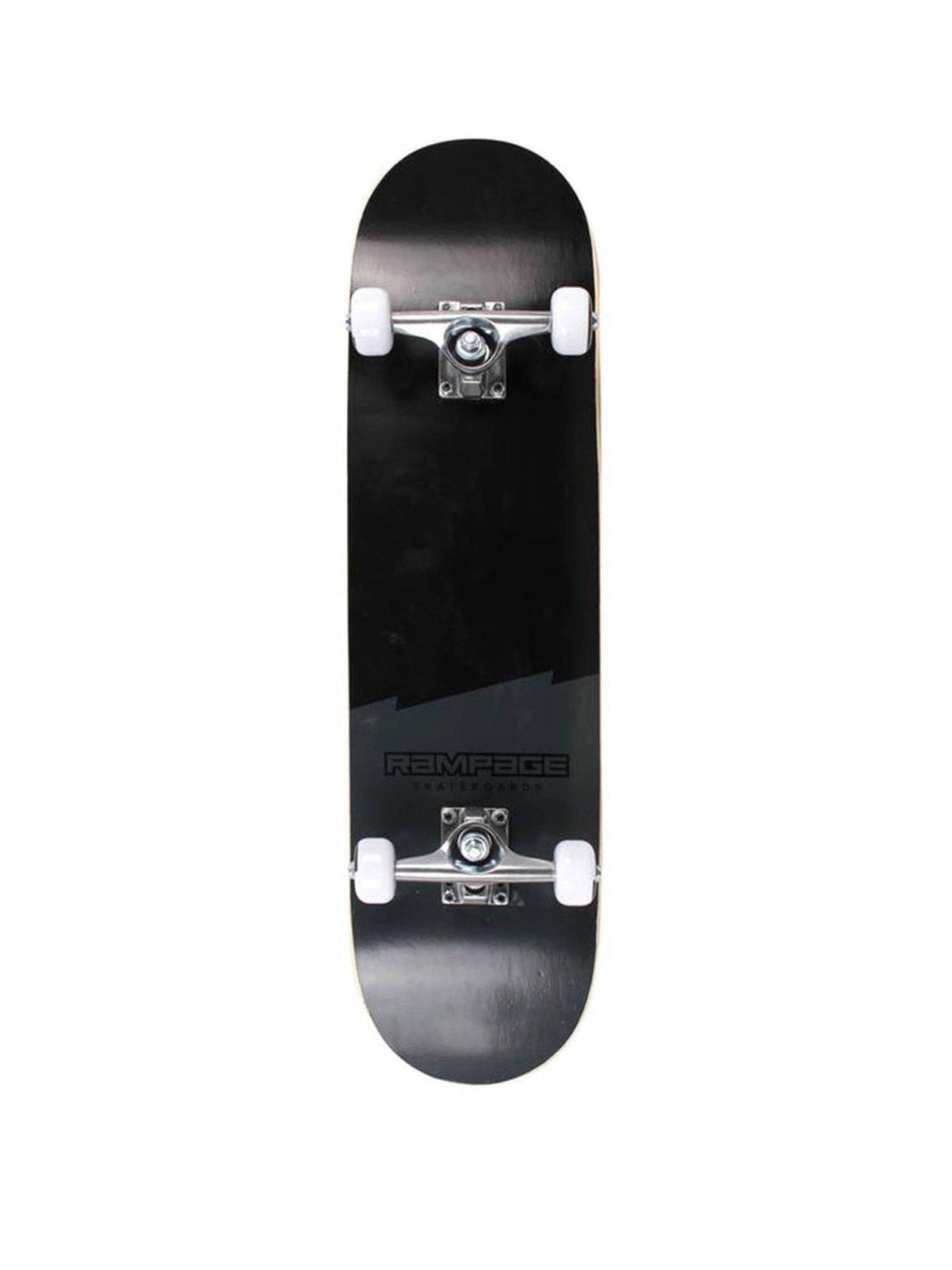 Rampage PLAIN THIRD Complete Skateboard - Black 8'' | very.co.uk