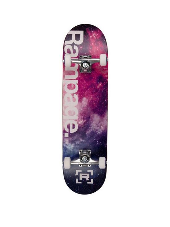 front image of rampage-cosmos-complete-skateboard-8