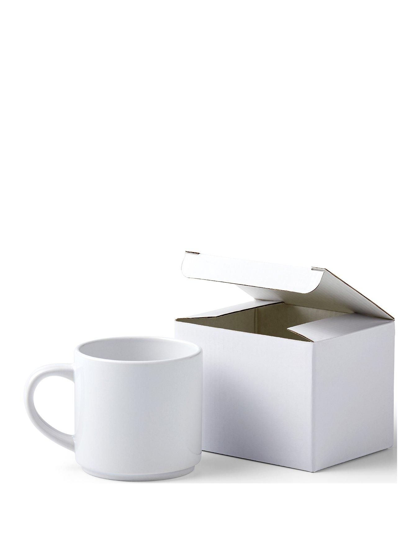 Image 2 of 6 of Cricut 10 Oz Stack Ceramic Mug Blanks White (4)