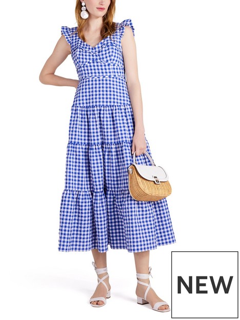 kate-spade-gingham-tiered-dress-bluewhite