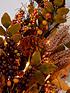  image of very-home-autumn-pre-lit-leaf-teardrop-wreath-70-x-25-cm