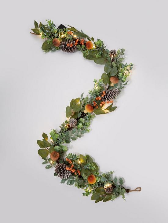 stillFront image of pre-lit-6ft-garland-with-toadstools