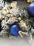  image of very-home-glam-pre-lit-christmas-wreath-60-cm
