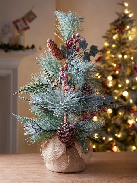 ivy-and-pinecone-table-top-christmas-tree