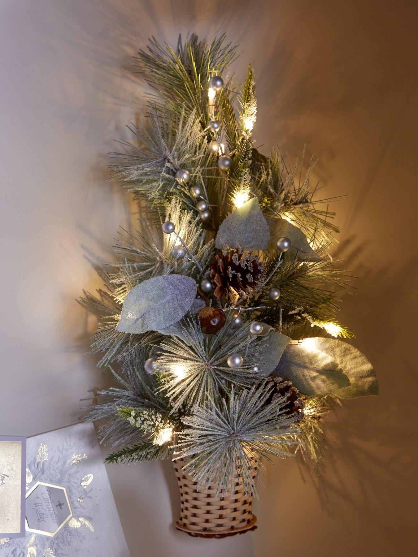 Product photograph of Pre-lit Christmas Tree Wall Decoration from very.co.uk