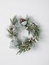  image of very-home-pinecones-pre-lit-christmas-wreath-45-cm