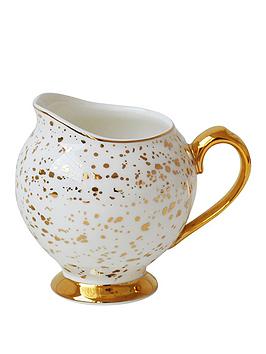 Product photograph of Bombay Duck Enchante Speckled Gold Milk Jug from very.co.uk