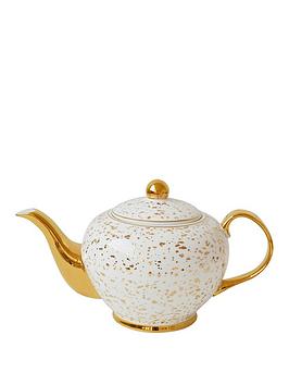 Product photograph of Bombay Duck Enchante Speckled Gold Teapot from very.co.uk