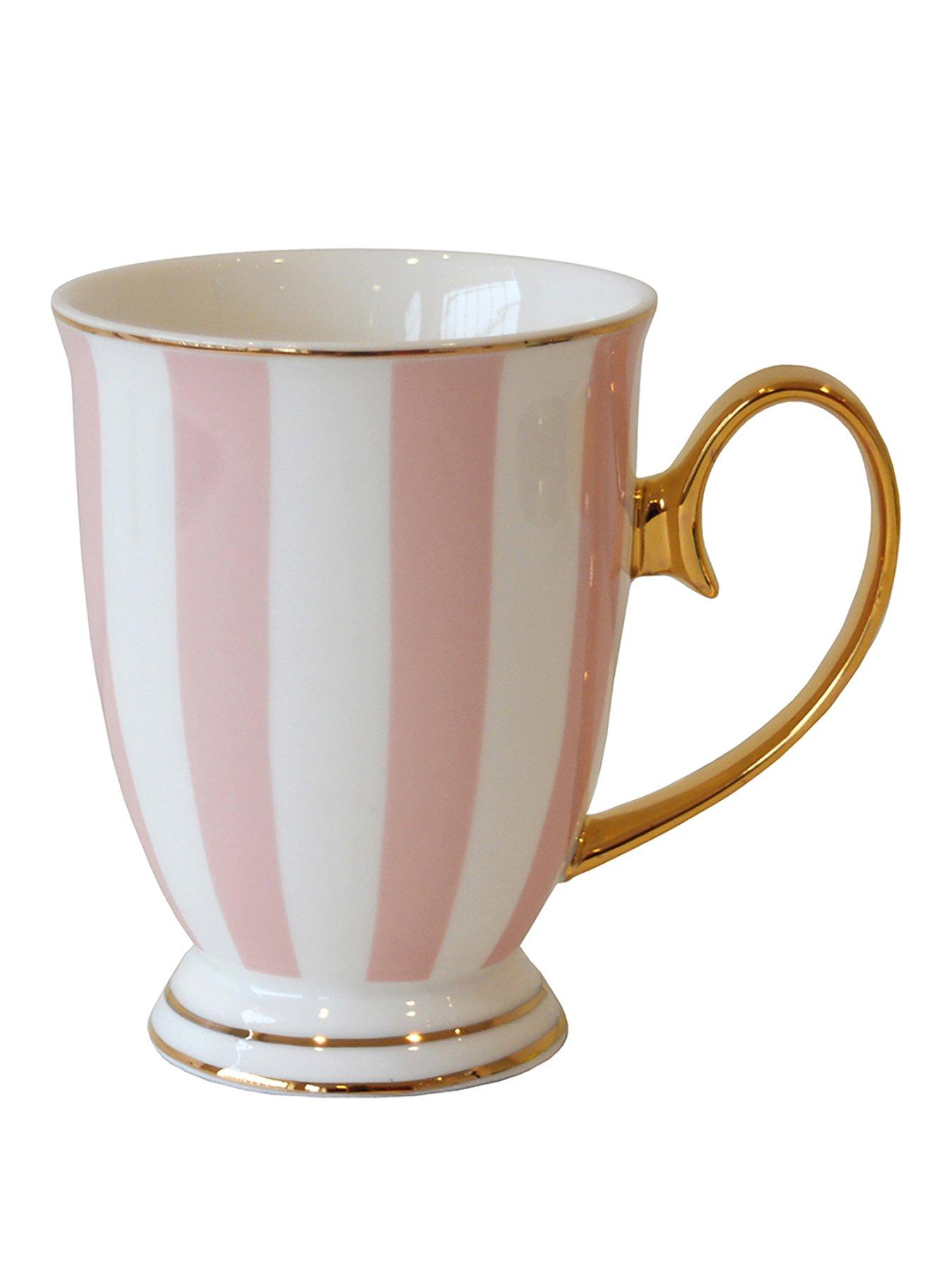 Product photograph of Bombay Duck Monte Carlo Pink Stripy Mug from very.co.uk