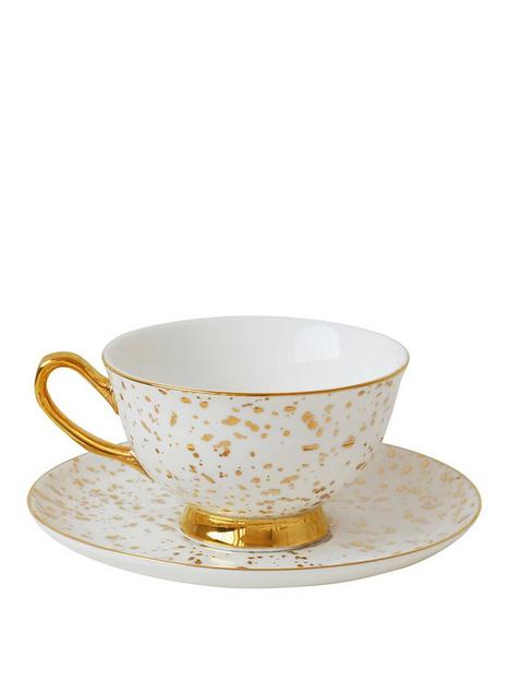bombay-duck-enchante-speckled-gold-teacup-and-saucer