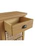  image of k-interiors-shelton-ready-assembled-solid-wood-1-drawer-2-basket-sideboard