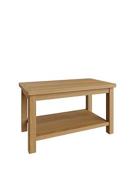 Product photograph of K-interiors Shelton Part Assembled Solid Wood Small Coffee Table from very.co.uk