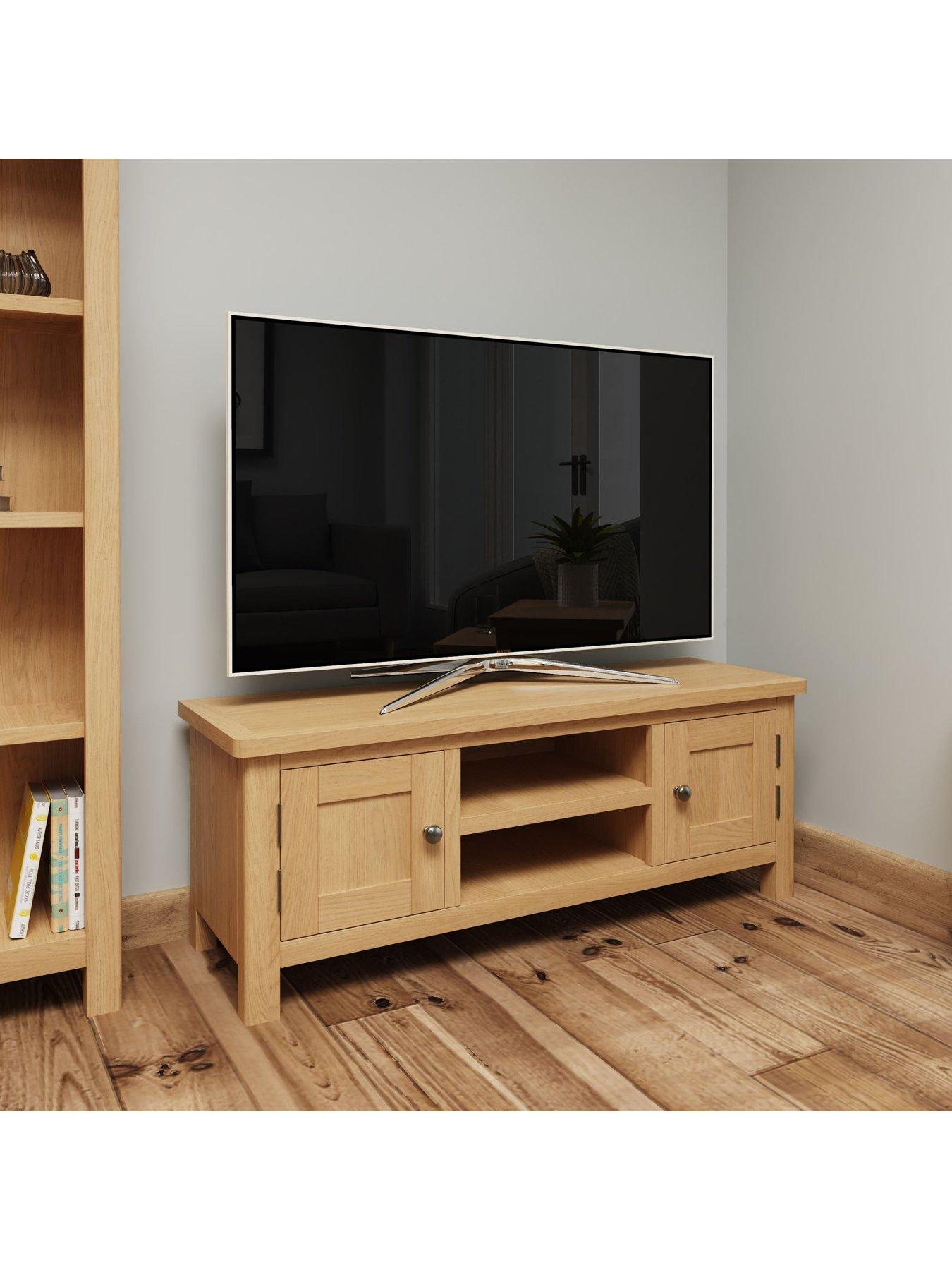 Wooden corner tv unit deals for 55 inch tv