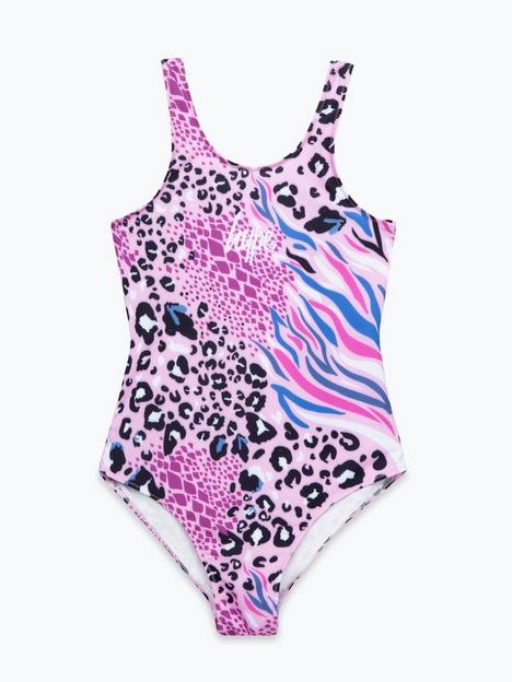 hype-girls-abstract-leopard-script-swimsuit