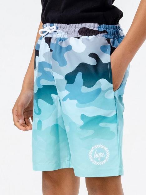 hype-camo-fade-blue-swim-shorts