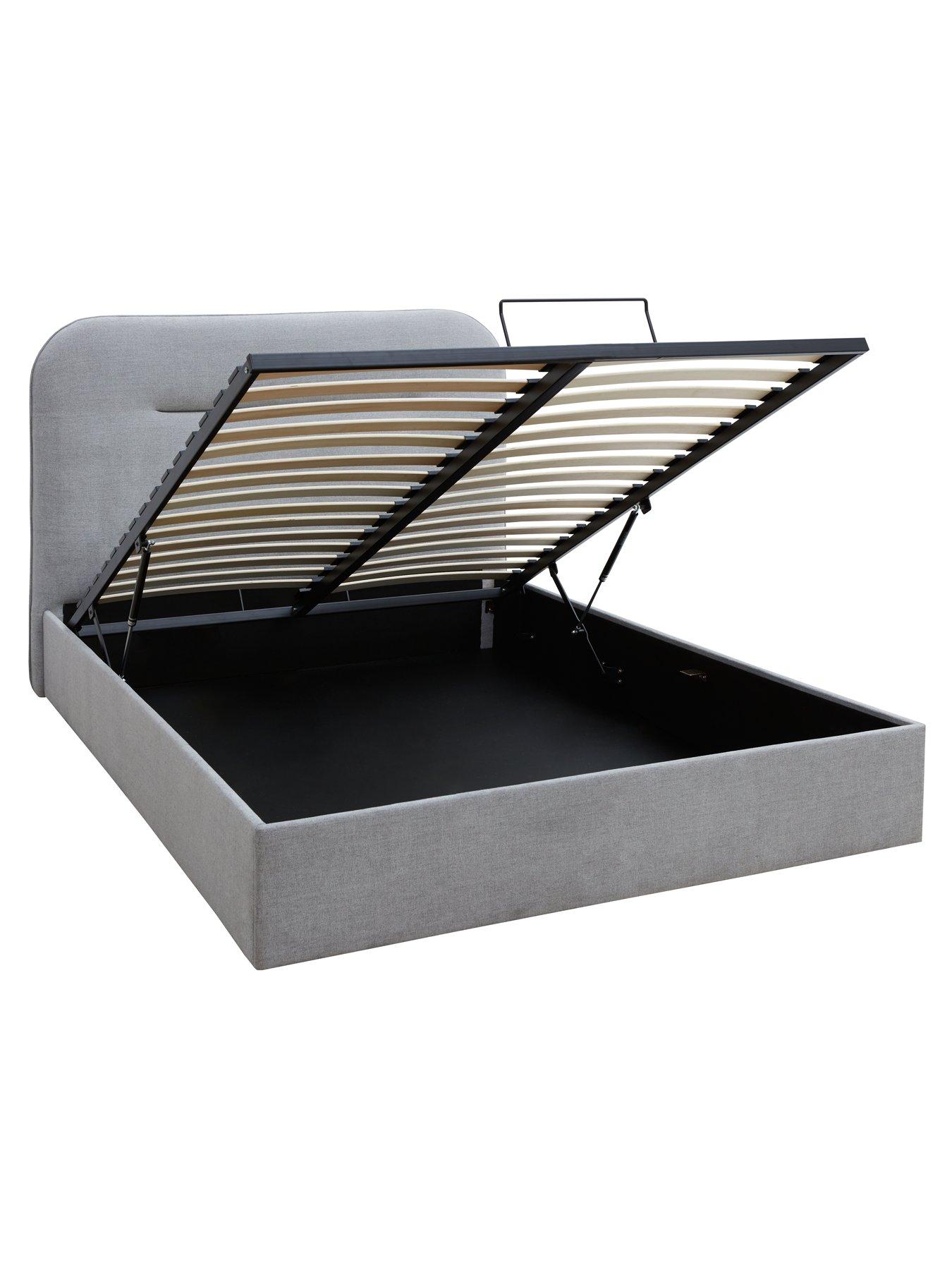Image 3 of 6 of Very Home Mellow End Lift Up Storage Ottoman Bed with Mattress Options (Buy &amp; SAVE!) - Grey