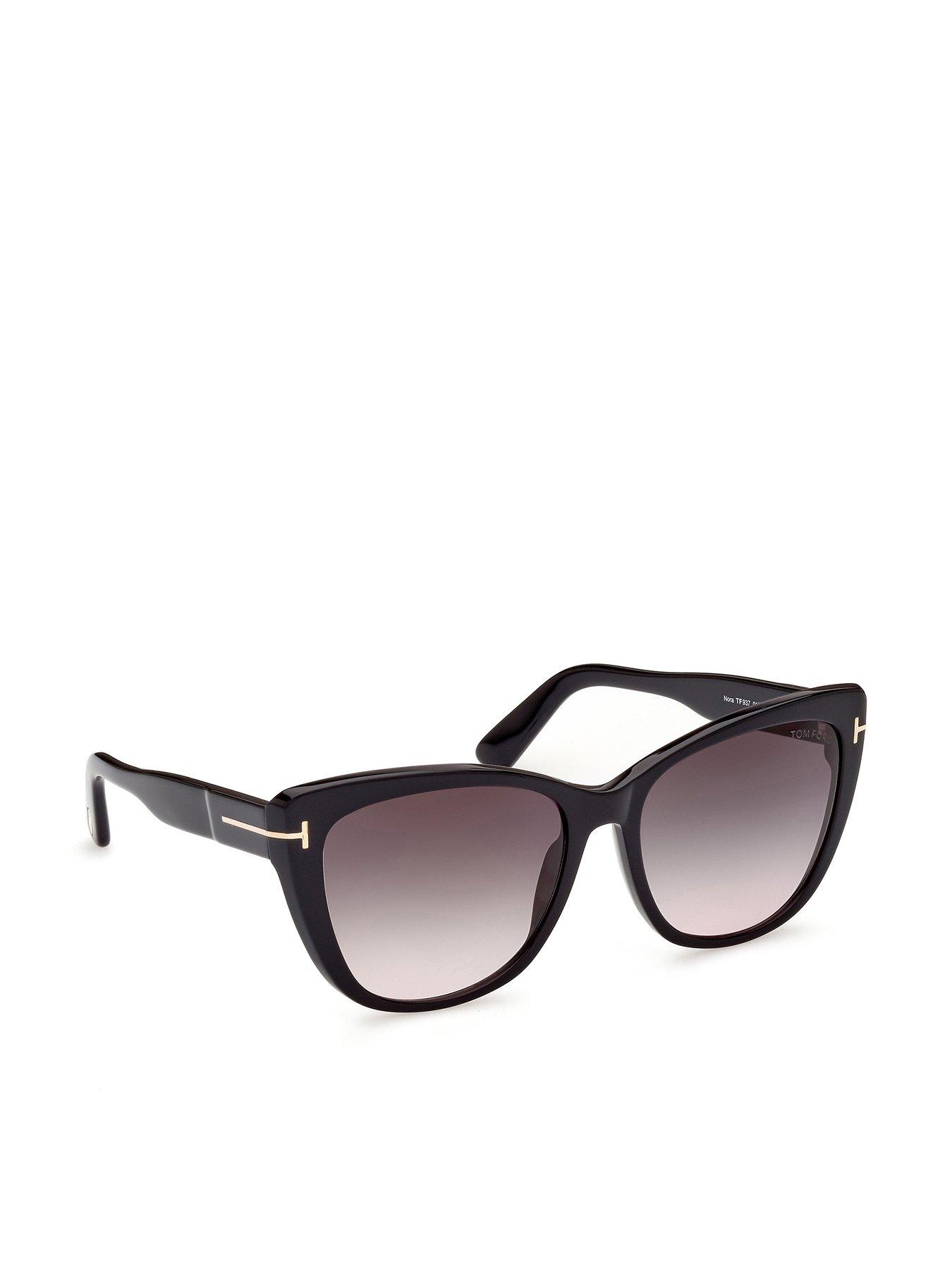 Tom Ford Nora Square Sunglasses - Black 