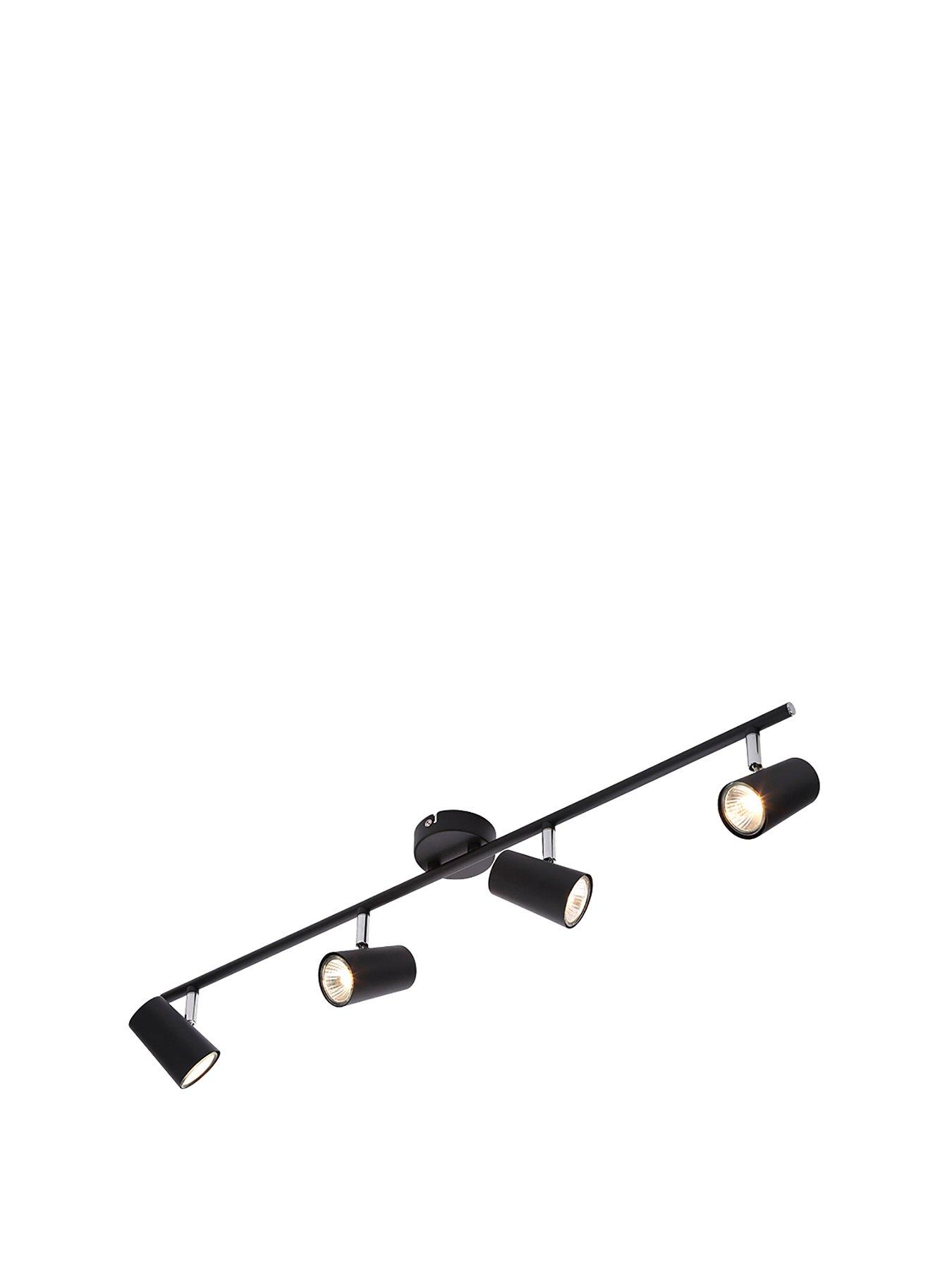 undefined Harlo 4 Light Bar Fitting - Black