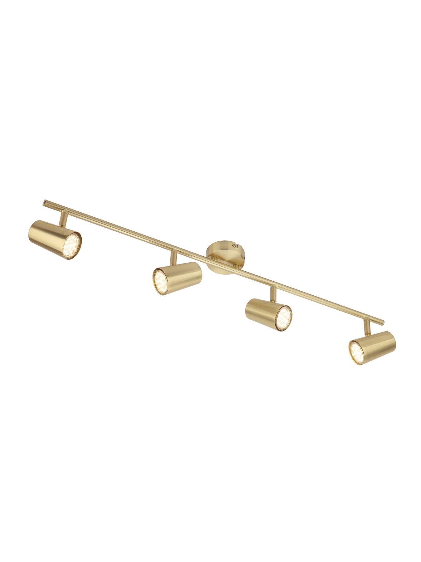 Spa Harlo 4 Light Bar Fitting Satin Brass very.co.uk