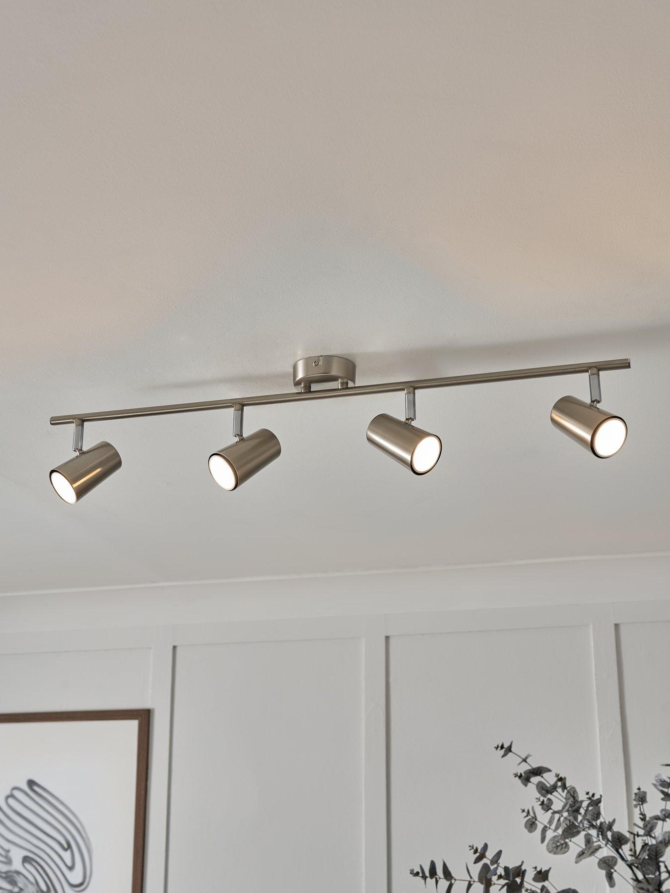 Image 1 of 6 of The Very Collection Harlo 4 Light Bar Fitting - Satin Nickel