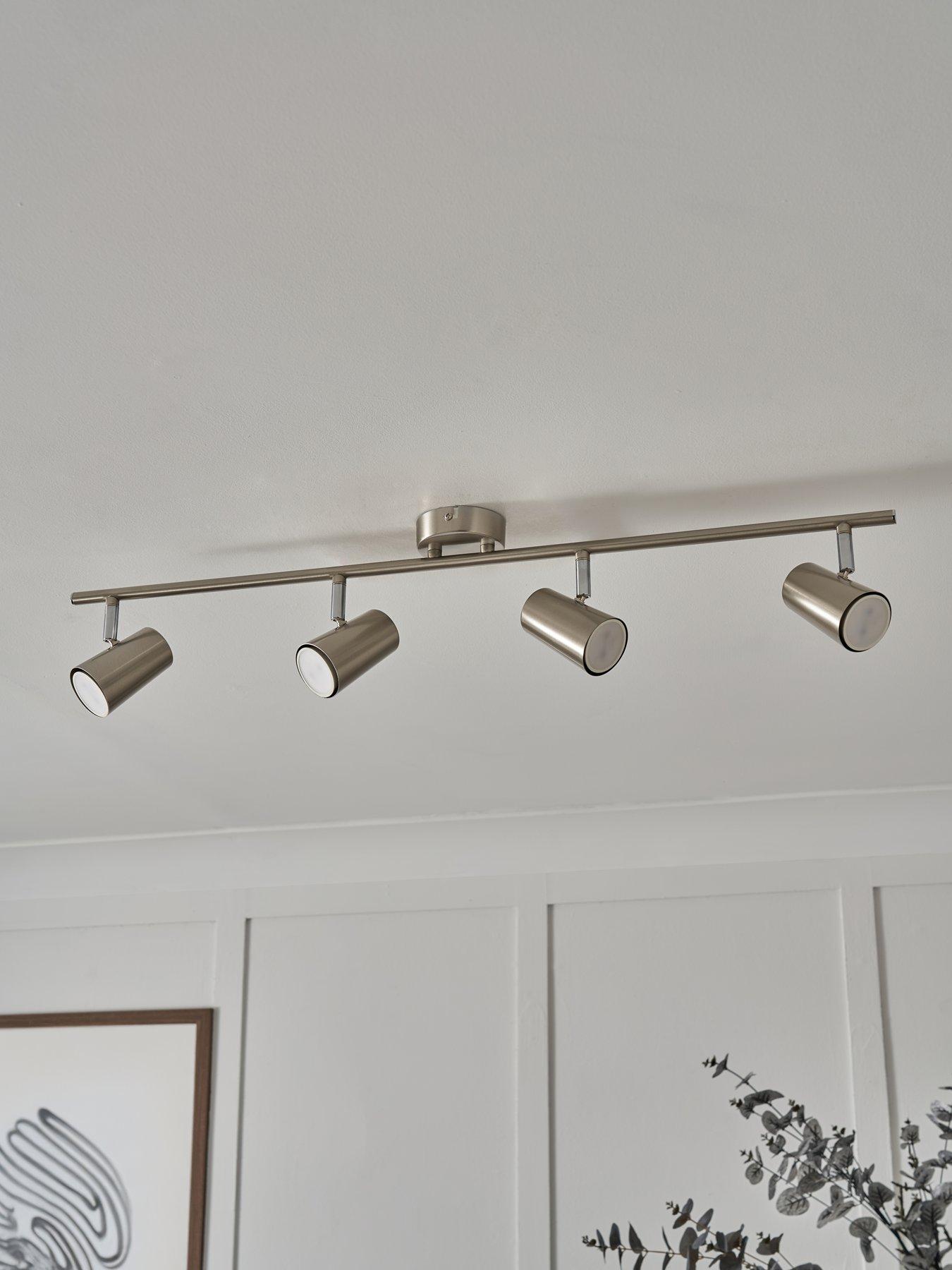 Image 4 of 6 of The Very Collection Harlo 4 Light Bar Fitting - Satin Nickel