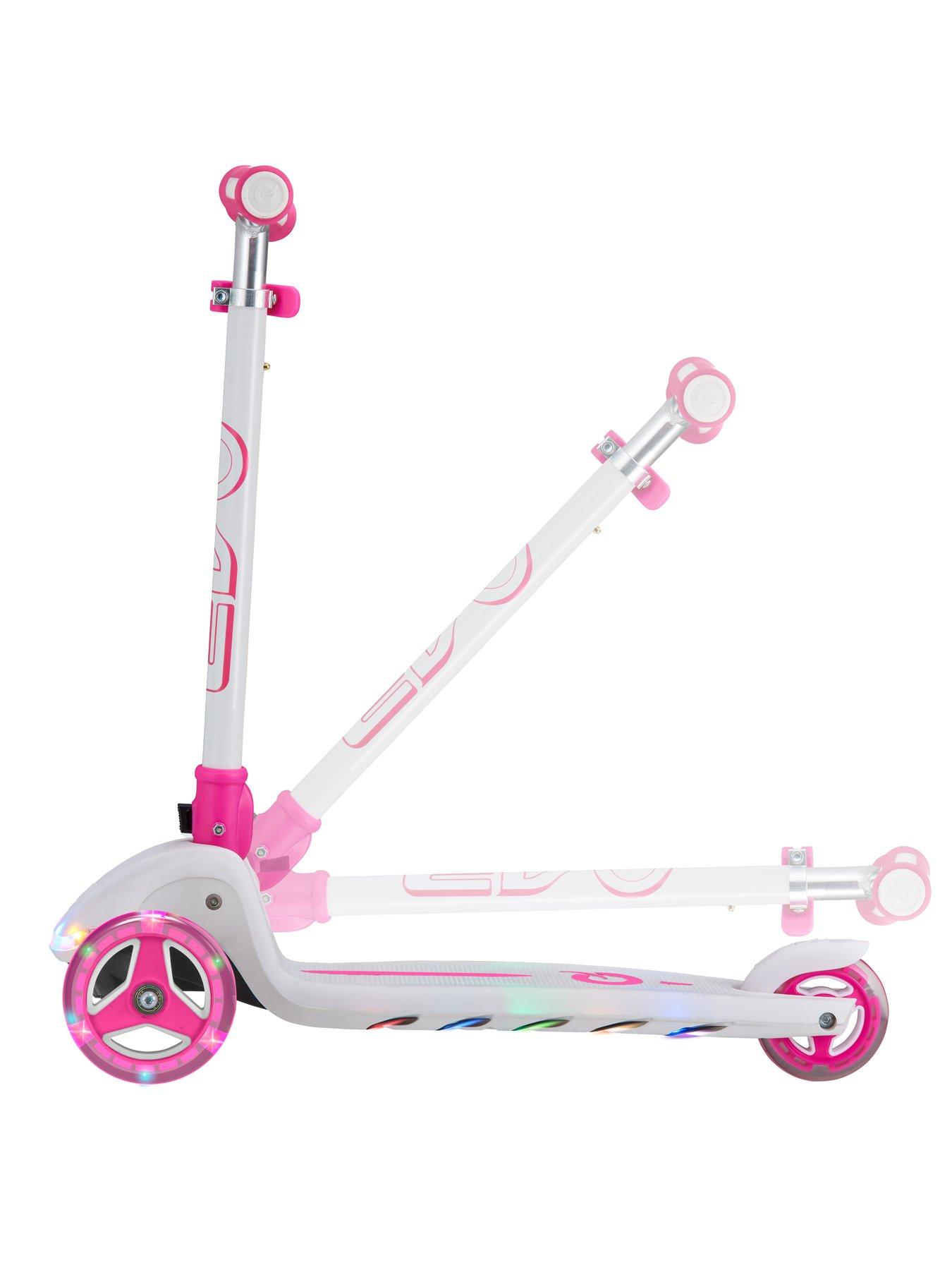 Light burst pink shop and white scooter