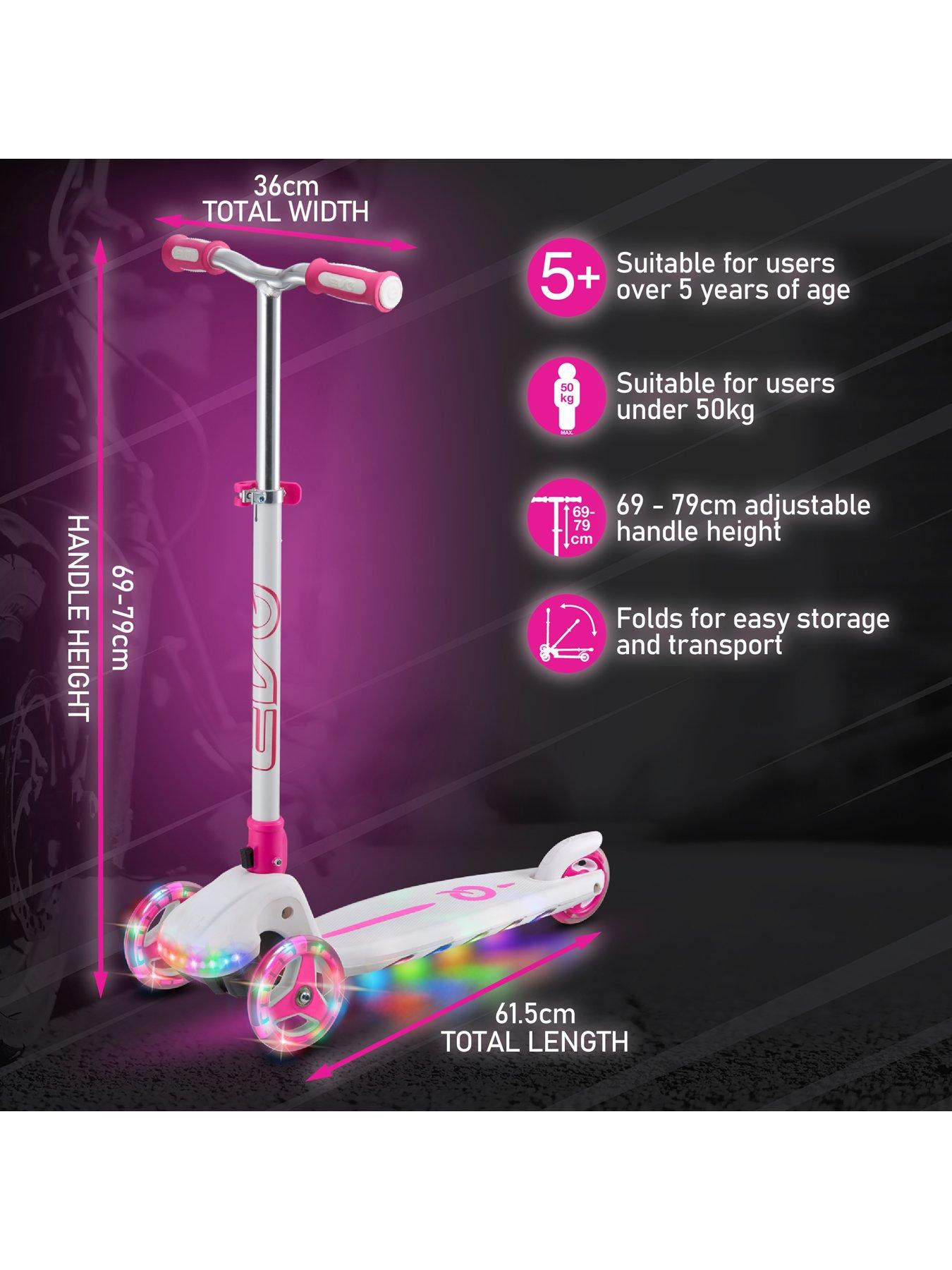 Light burst pink and white clearance scooter