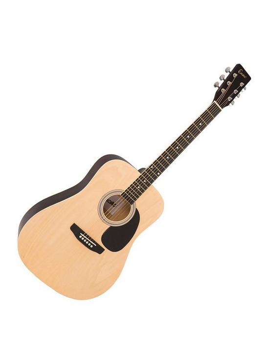 stillFront image of encore-acoustic-guitar-outfit-natural