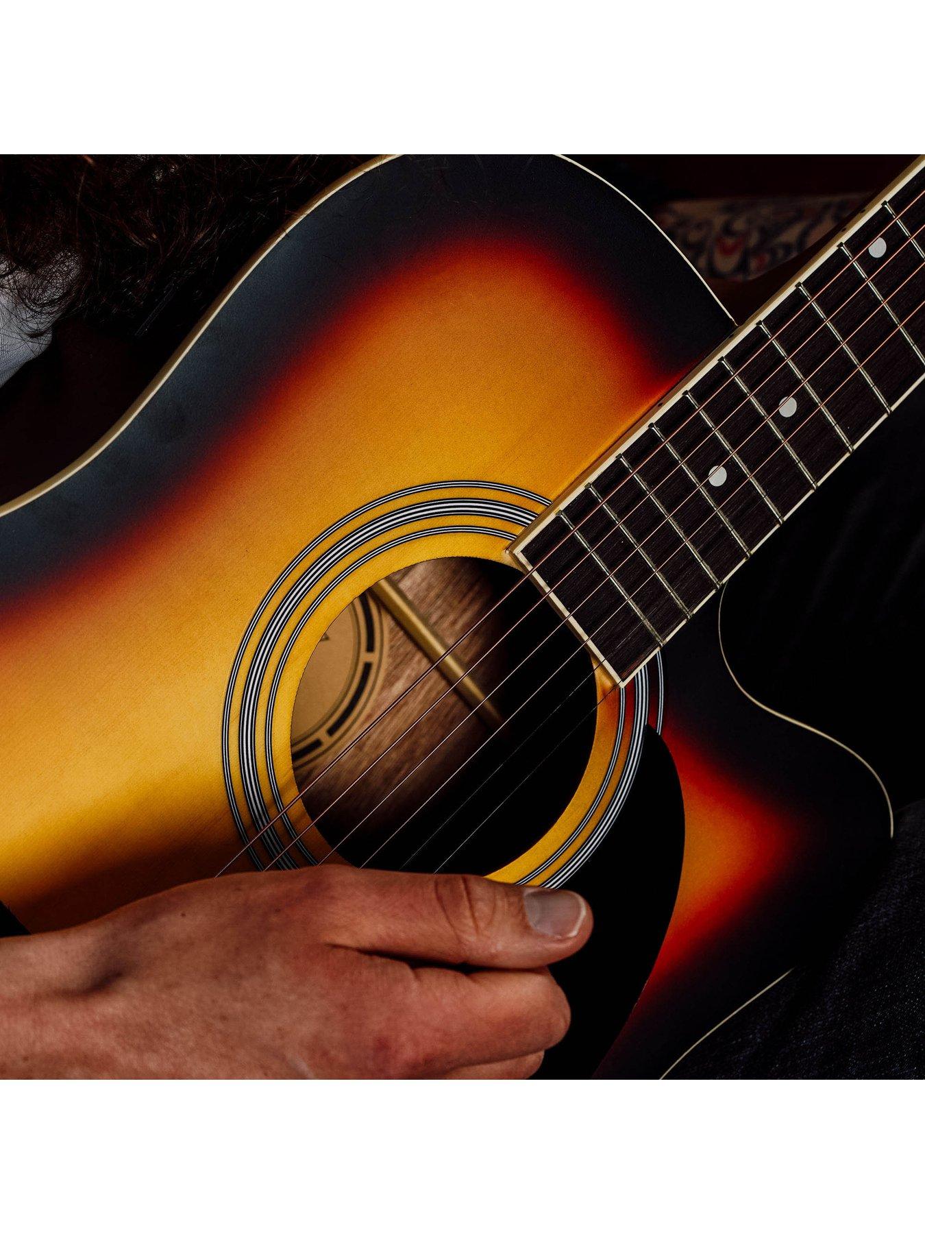MX Cutaway Electro Acoustic Guitar Pack Sunburst Very