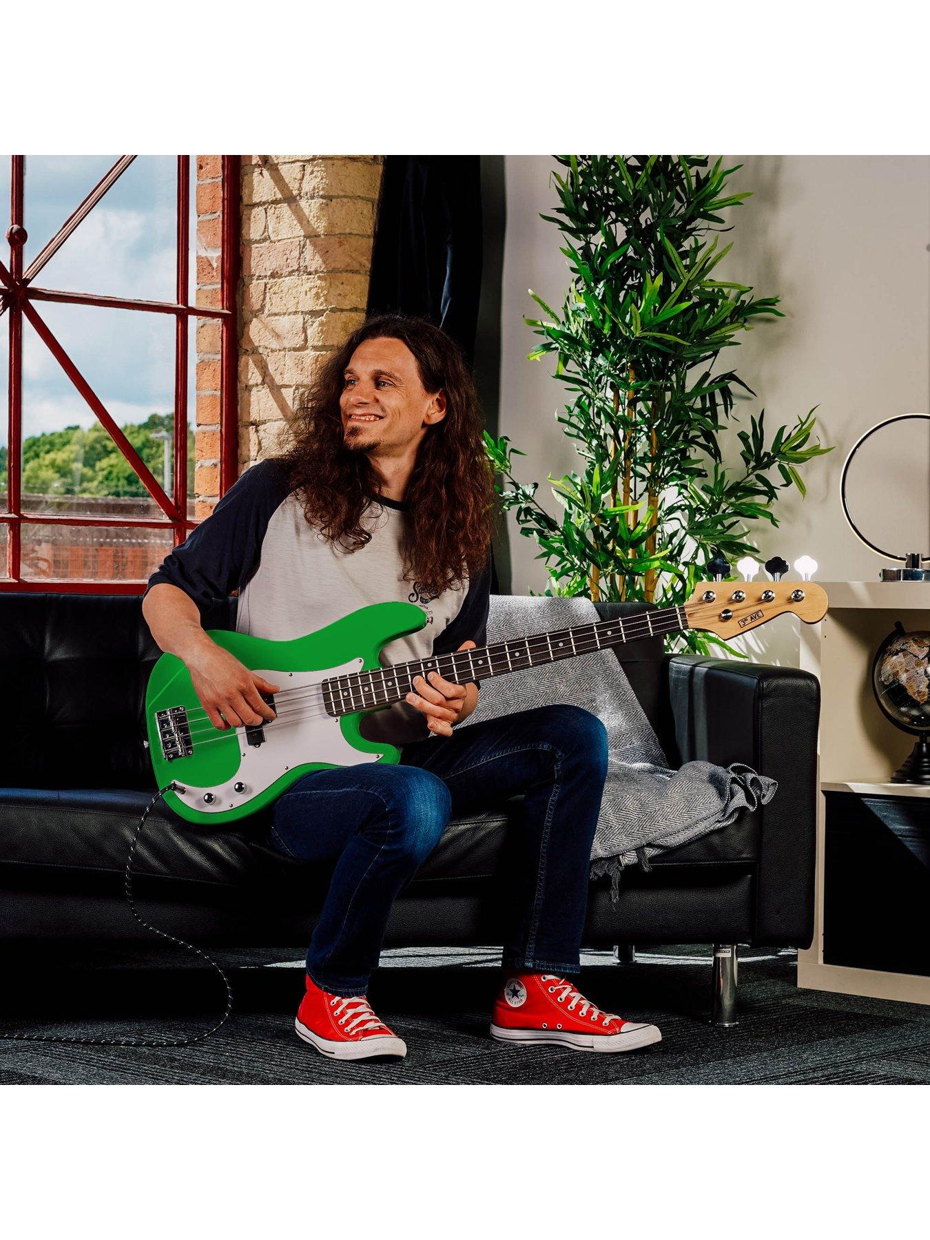 Full Size Bass Guitar Ultimate Kit with 15W Amp - 6 Months FREE Lessons ...