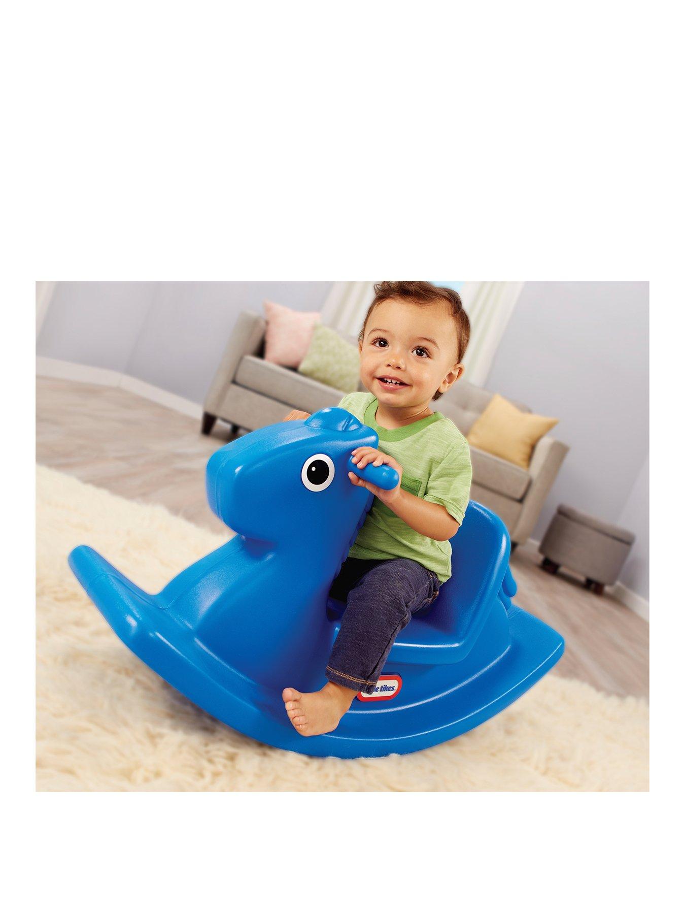 Plastic rocking store horse for toddlers