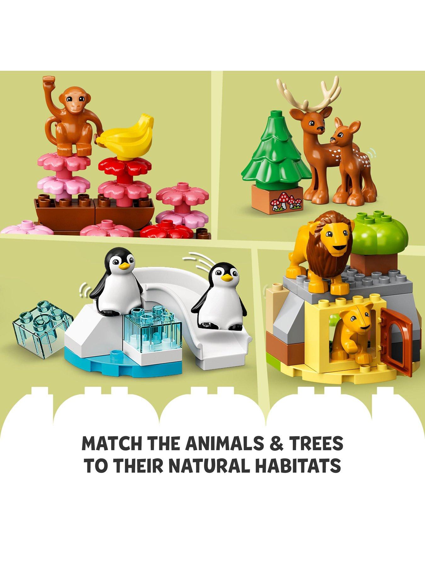 Wild animals set for understanding animal habitats cheap by lego education duplo