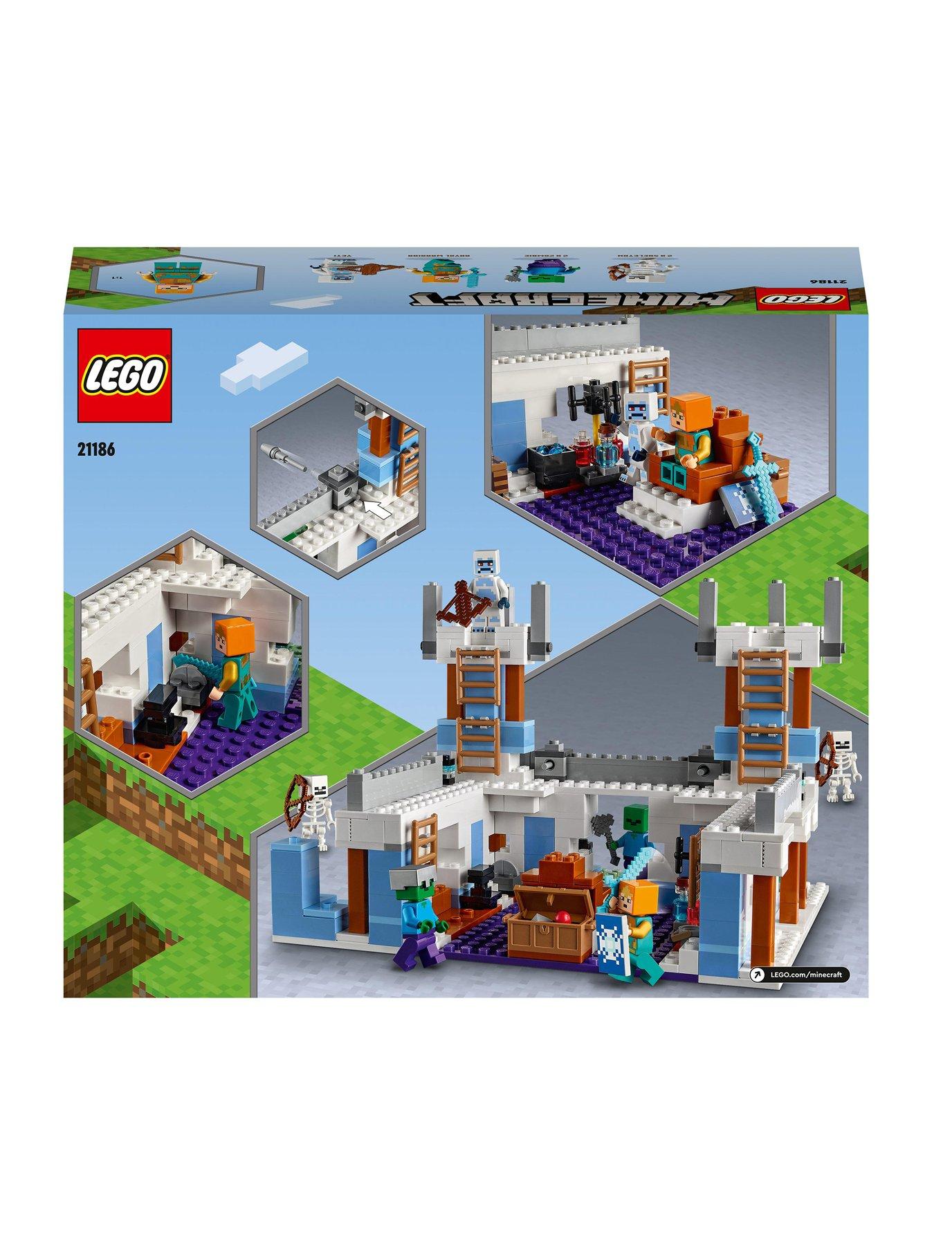 Buy LEGO Minecraft The Iron Golem Fortress 2in1 Castle Set 21250, LEGO